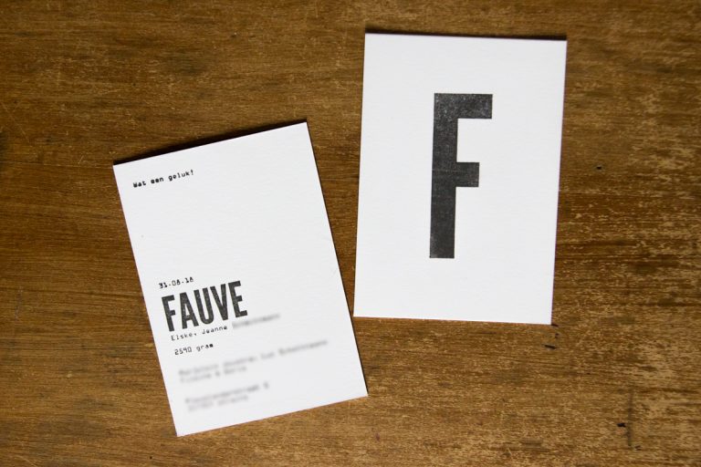 Zelf geboortekaartje maken met stempels