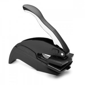 Zwarte preegtang voor drukken met reliëf rechthoekig