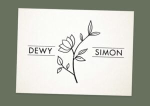 trouwstempel-2-bloem-illuustratie-karakter-printskopie trouwstempel met eigen namen