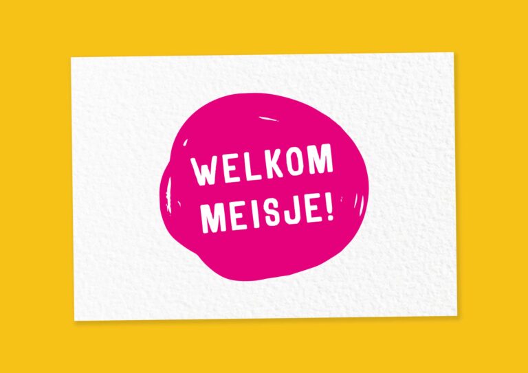 Geboortestempel welkom meisje