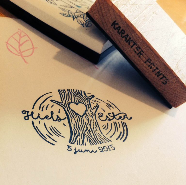 voorbeeld van een trouwstempel