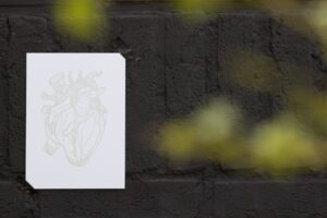 Letterpress print Amber Delahaye Hart