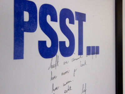 Letterpress Print - Lttrprints - Psst...