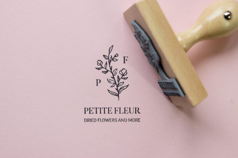 stempel van logo bloemist