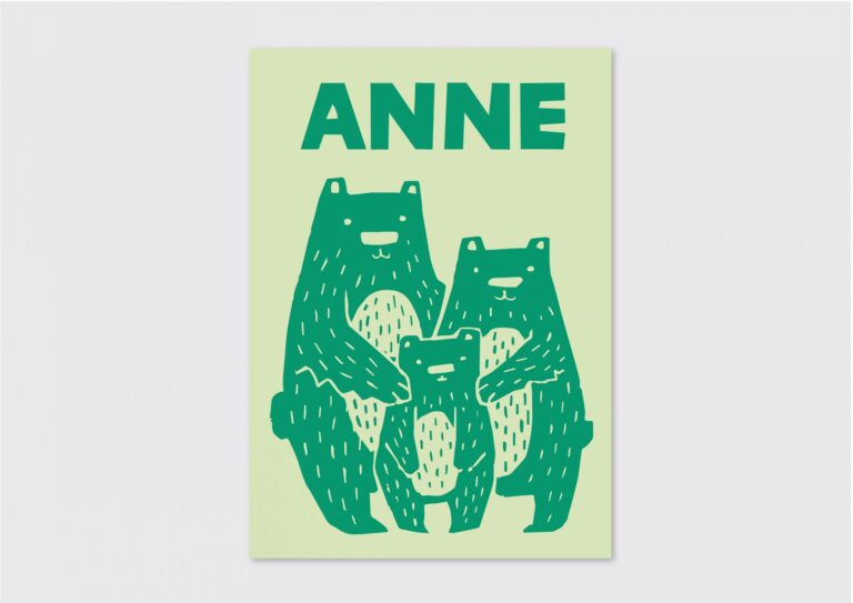 beer illustratie letterpress geboortekaartje