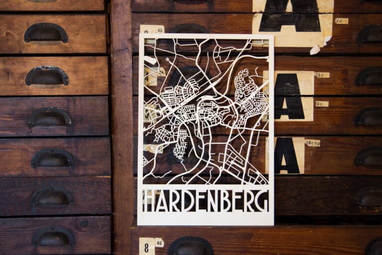 houten plattegrond Hardenberg