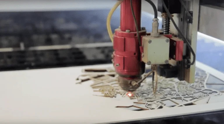 laseren houten plattegrond