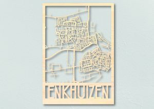 Houten plattegrond Enkhuizen