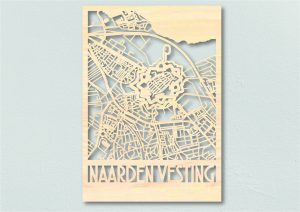 Landkaart Hout Plattegrond Naarden Vesting