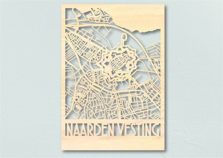 Landkaart Hout Plattegrond Naarden Vesting