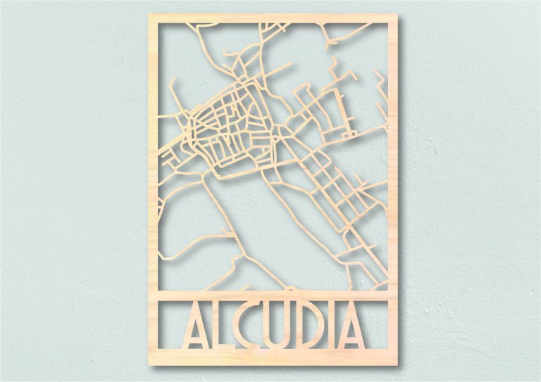 Landkaart hout Alcudia