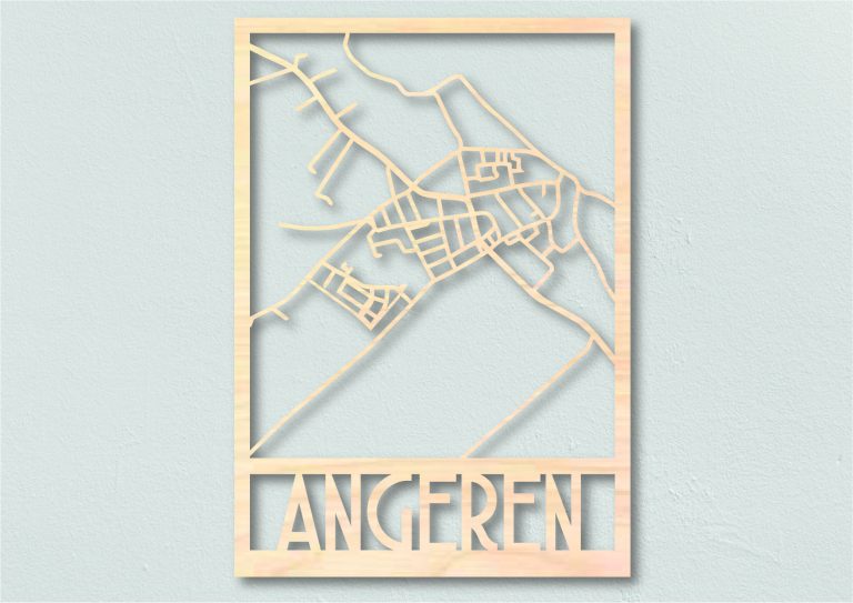 Landkaart hout Angeren