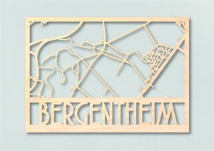 Bergentheim Landkaart hout