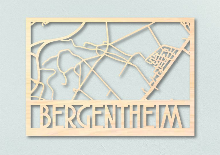 Bergentheim Landkaart hout