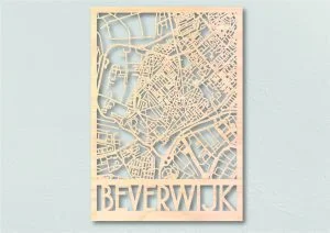Beverwijk Landkaart hout