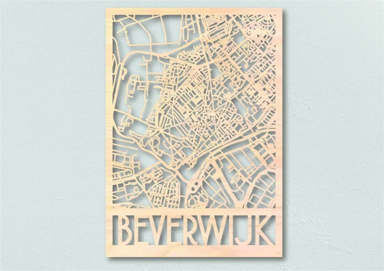 Beverwijk Landkaart hout