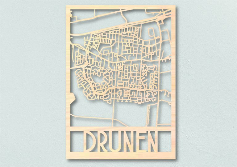 Landkaart hout Drunen