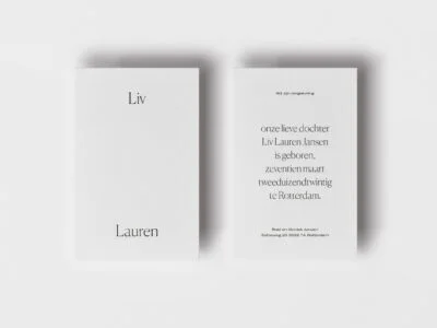 letterpress geboortekaartje Marijn Hermans typgrafisch