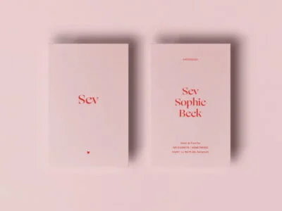 letterpress geboortekaartje colorplan candy pink roze typografie