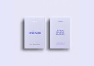 letterpress geboortekaartje typografisch