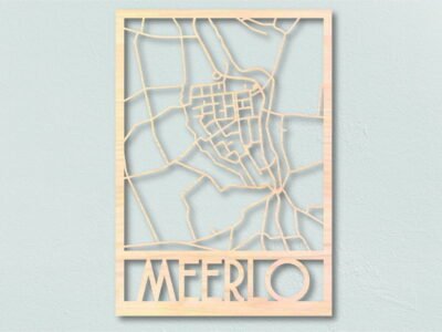 landkaart hout Meerlo