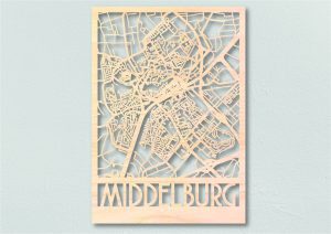 landkaart hout Middelburg