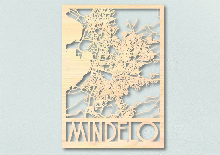 landkaart hout Mindelo