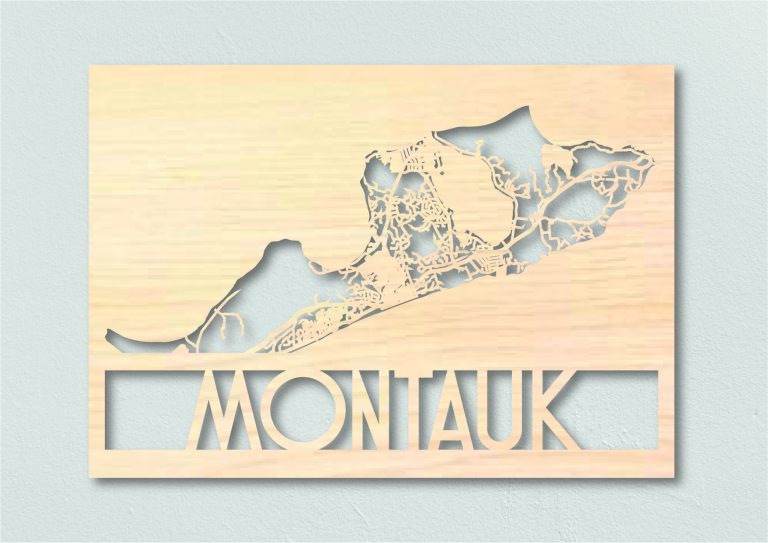 landkaart hout Montauk