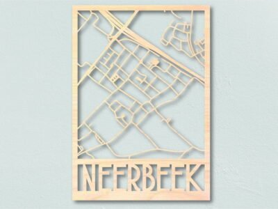 Neerbeek-houten-plattegrond-lasergesneden-landkaart-hout-frisfabriek-just-blocks-karakter-prints Houten landkaart Neerbeek