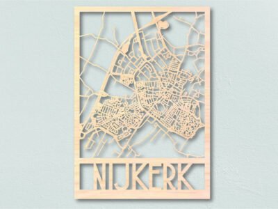 Nijkerk-houten-plattegrond-lasergesneden-landkaart-hout-frisfabriek-just-blocks-karakter-prints Houten landkaart Nijkerk