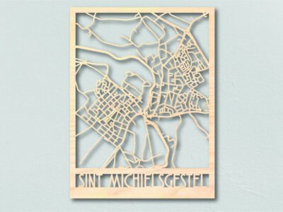 Sint-Michielsgestel-houten-plattegrond-laten-maken-lasergesneden-frisfabriek-karakter-prints-just-blocks houten plattegrond Sint-Michielsgestel