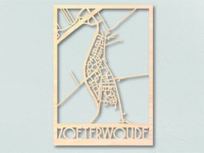 Zoeterwoude-houten-plattegrond-lasergesneden-landkaart-hout-frisfabriek-just-blocks-karakter-prints houten plattegrond Zoeterwoude