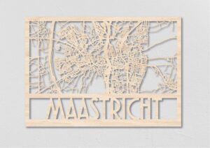 Citymap Maastricht plattegrond hout