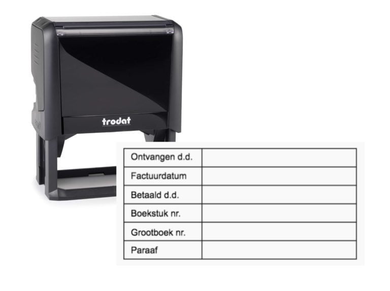 stempel voor boekhouding