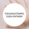 Toegangsstempel rond blanco