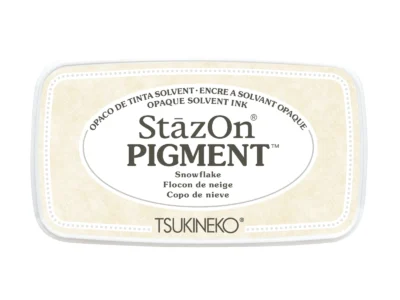 dekkende witte stempelinkt Stazon Snowflake