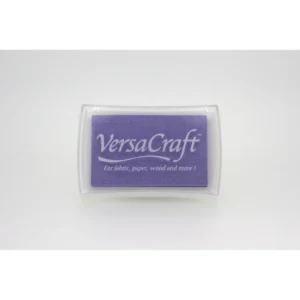 lila stempelkussen voor stof en hout