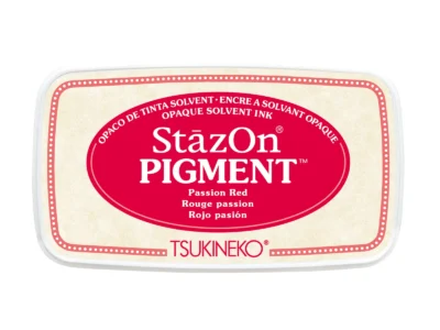 rood stempelkussen Stazon Pigment