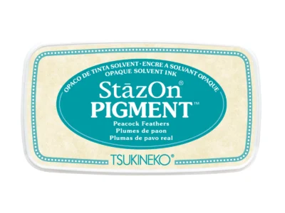 blauwe stazon stempelkussen