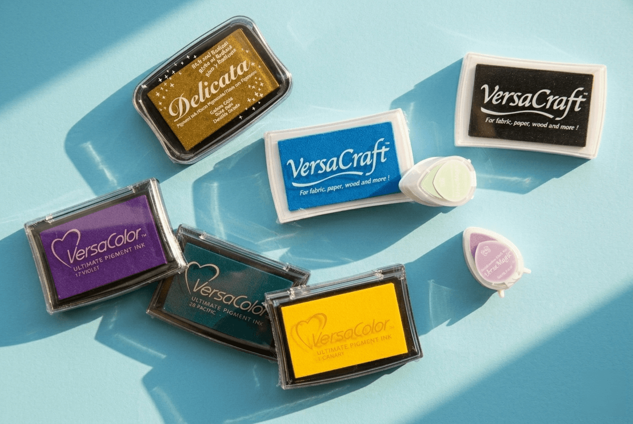 Stempelkussens bestellen voor ondergronden als karton, papier, hout, textiel en leer